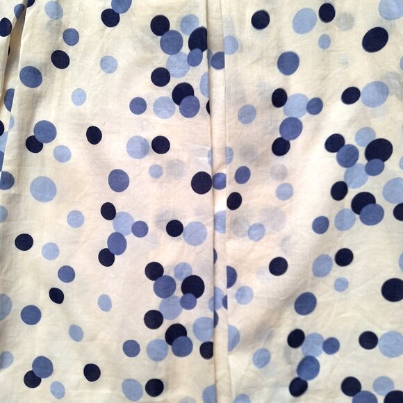 Zara White and Blue Polka Dot Skirt - Picture 2 of 4